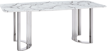 Load image into Gallery viewer, ESF 131 Silver Marble Dining Table