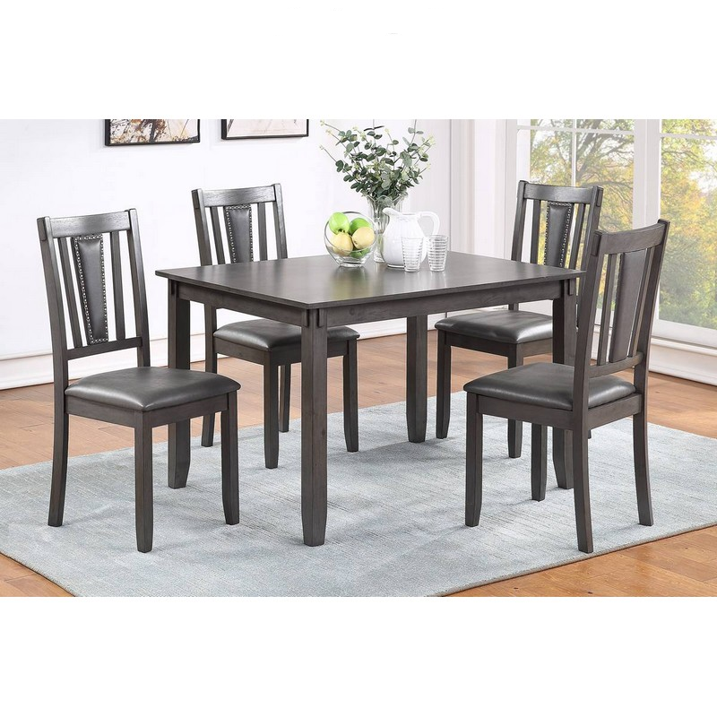 UPDATED GREY DINING ROOM SET (5 PC)