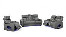 Load image into Gallery viewer, Hialeah Gray Sofa &amp; Loveseat &amp; Chair
