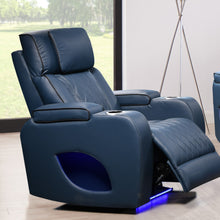 Load image into Gallery viewer, Hialeah Blue Sofa &amp; Loveseat &amp; Chair