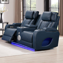 Load image into Gallery viewer, Hialeah Blue Sofa &amp; Loveseat