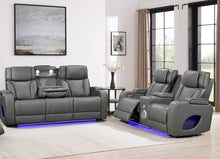 Load image into Gallery viewer, Hialeah Gray Sofa &amp; Loveseat