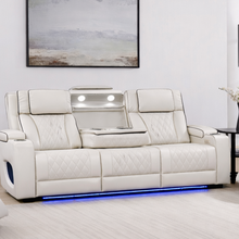 Load image into Gallery viewer, Hialeah White Sofa &amp; Loveseat