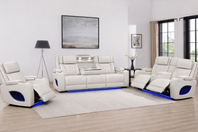 Load image into Gallery viewer, Hialeah White Sofa &amp; Loveseat &amp; Chair