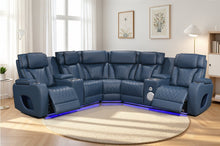Load image into Gallery viewer, Houston Blue 3-pc Sectional
