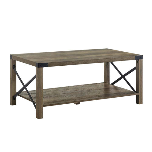 Acme Abiram Rustic Oak  Coffee Table