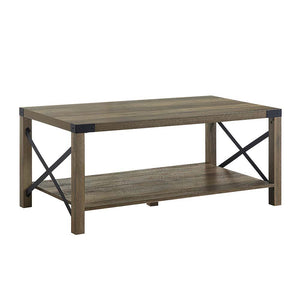 Acme Abiram Rustic Oak  Coffee Table