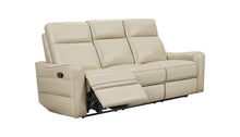 Load image into Gallery viewer, ESF 3517 Cream Loveseat w/ manual recliners