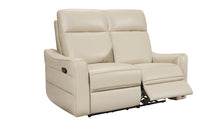Load image into Gallery viewer, ESF 3517 Cream Loveseat w/ manual recliners