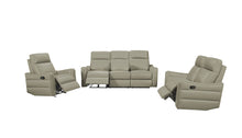 Load image into Gallery viewer, ESF 3517 Grey Sofa w/ manual recliners