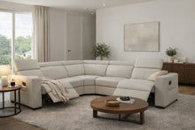 Load image into Gallery viewer, ESF 6021 Grey Sectional and armchair w/ manual recliners