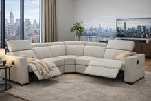 Load image into Gallery viewer, ESF 6021 Grey Sectional and armchair w/ manual recliners