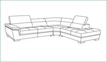 Load image into Gallery viewer, ESF 2383 Sectional Right