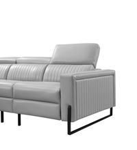 Load image into Gallery viewer, ESF 2787 Sectional with Recliners – Light Grey