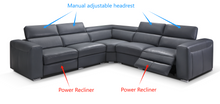 Load image into Gallery viewer, ESF 2919 Sectional w/ recliners