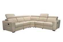 Load image into Gallery viewer, ESF 6021 Cream Sectional w/ manual recliners