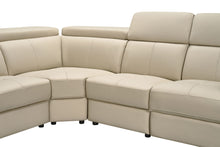 Load image into Gallery viewer, ESF 6021 Cream Sectional and armchair w/ manual recliners