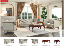 Load image into Gallery viewer, ESF 401 Grey Leather Sofa
