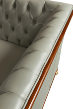 Load image into Gallery viewer, ESF 401 Grey Leather Sofa