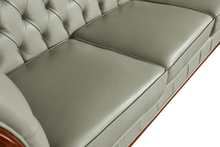 Load image into Gallery viewer, ESF 401 Grey Leather Sofa
