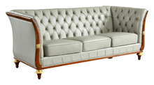 Load image into Gallery viewer, ESF 401 Grey Leather Sofa