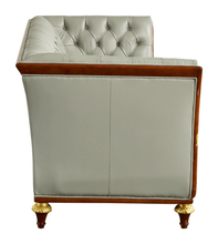 Load image into Gallery viewer, ESF 401 Grey Leather Sofa