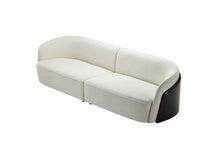 Load image into Gallery viewer, ESF Modern Curved Upholstered Sofa with Wood Accents