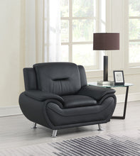 Load image into Gallery viewer, New York Black Sofa &amp; Loveseat &amp; Chair