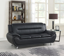Load image into Gallery viewer, New York Black Sofa &amp; Loveseat &amp; Chair