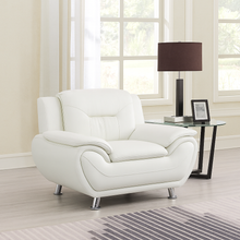 Load image into Gallery viewer, New York White Sofa &amp; Loveseat &amp; Chair