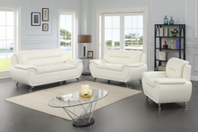 Load image into Gallery viewer, New York White Sofa &amp; Loveseat &amp; Chair