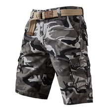 Load image into Gallery viewer, Summer Pure Cotton Washed Overalls Camouflage Shorts Men