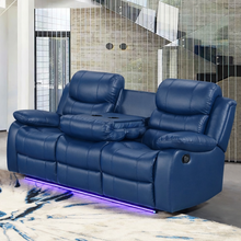 Load image into Gallery viewer, Orlando Blue Sofa &amp; Loveseat &amp; Chair