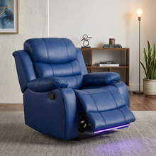 Load image into Gallery viewer, Orlando Blue Sofa &amp; Loveseat &amp; Chair