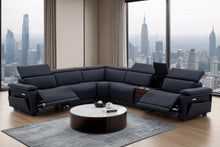 Load image into Gallery viewer, Phoenix Black 6-pc Sectional New