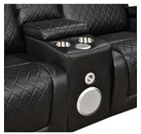 Load image into Gallery viewer, Detroit Black Sofa &amp; Loveseat &amp; Chair
