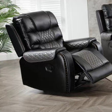 Load image into Gallery viewer, South Sarasota Black Sofa &amp; Loveseat &amp; Chair