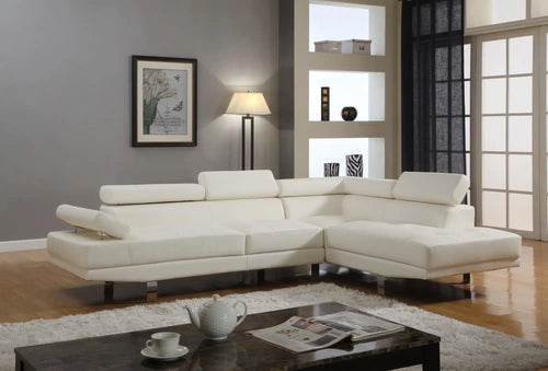 U7101 White Sofa Set Sectional
