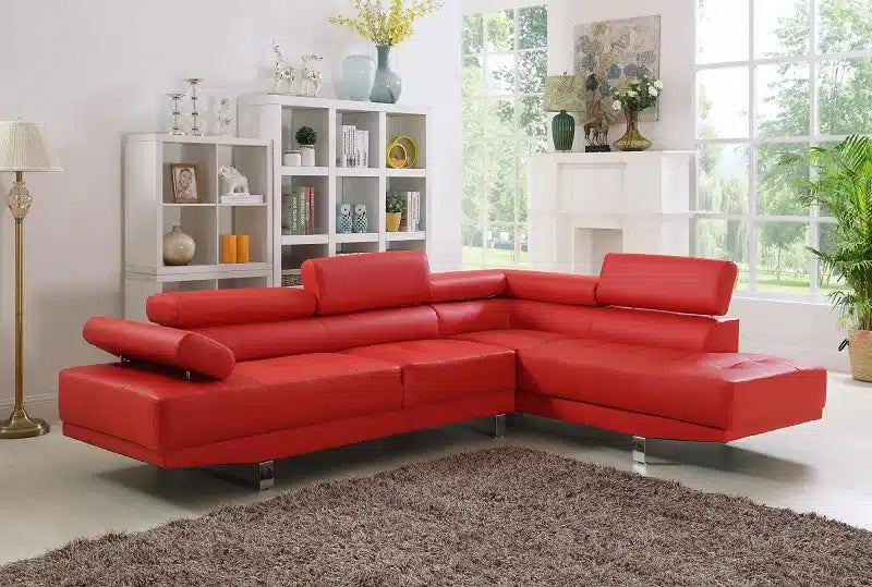 U7103 Red Sofa Set Sectional