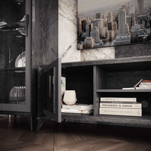 Load image into Gallery viewer, ESF Krystal TV Cabinet + Wall Panel w/ Led light