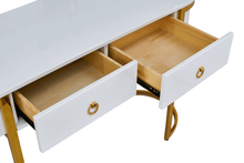 Load image into Gallery viewer, ESF 131 Hallway Console Table White/Gold