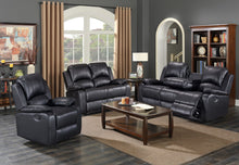 Load image into Gallery viewer, Wesley Black Sofa &amp; Loveseat &amp; Chair