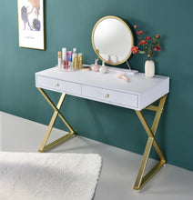 Load image into Gallery viewer, Acme Coleen Vanity Desk W/Mirror &amp; Jewelry Tray