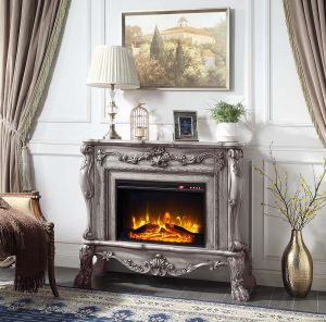 Acme Dresden Vintage Bone White  Fireplace