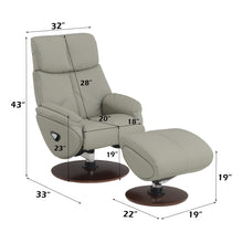 Load image into Gallery viewer, Acme Kandoro MOTION ACCENT CHAIR W/SWIVEL &amp; OTTOMAN