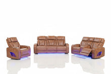 Load image into Gallery viewer, Aurora Brown Sofa &amp; Loveseat &amp; Chair