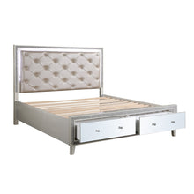 Load image into Gallery viewer, Acme Sliverfluff CK Bed W/Led &amp; Storages
