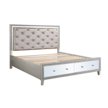 Load image into Gallery viewer, Acme Sliverfluff EK Bed W/Led &amp; Storage