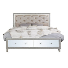 Load image into Gallery viewer, Acme Sliverfluff EK Bed W/Led &amp; Storage