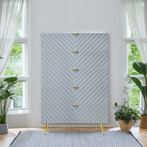 Acme Gaines Gray High Gloss Finish Chest